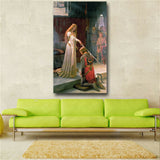 England Famous Painter Edmund Blair Leighton Accolade Posters Print on Canvas