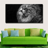 Large art prints Home Decor Canvas Painting Wall Art Black and white tiger