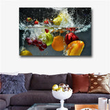 1 Pieces Fresh Fruit and Vegetables In Water Large Wall Posters For Home Kitchen