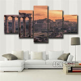 Framed Home Decor Canvas Print Painting Wall Art Roman Forum Rome Poster 5Pcs