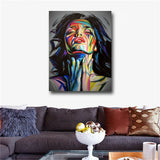 Street Graffiti Wall Art Canvas Prints Abstract Pop Art Girls Watercolor Canvas
