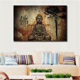 Canvas Print Painting Wall Art Home Decor Art Buddha Statue Meditation #75