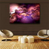 Large art prints Home Decor Canvas Painting Wall Art Beautiful Purple Coud