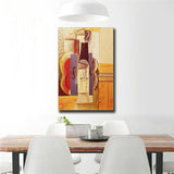 Pablo Picasso"Piano abstraction" HD print on canvas huge wall picture (31x47)