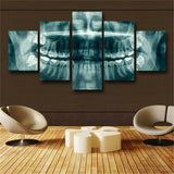 Dental teeth X-Ray Dentist 5 Pieces canvas Wall Art Picture Poster Home Decor