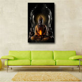 Buddha meditation Canvas Picture Print Poster Wall Modern Art Home Decor Unframe