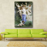 William Bouguereau The Invasion Art Canvas Print (31inx44in)