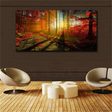 Large art prints Home Decor Canvas Painting Wall Art Red autumn scenery