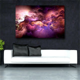 Large art prints Home Decor Canvas Painting Wall Art Beautiful Purple Coud