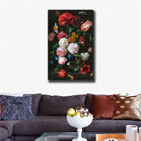 Classical flowers HD print on canvas huge wall picture No Framed