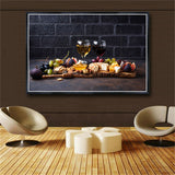 Wine and Fruit Wall Painting Art Canvas Painting Picture Posters and Prints Art