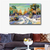 Abstract beautiful Snow HD Print on Canvas Huge Wall Picture (31x47)