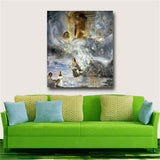 Salvador Dali Abstract Figure Wall Pictures For Living Room Canvas Art Home