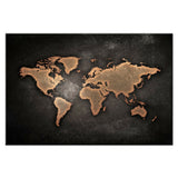 Huge Black World Map Painting Print On Canvas HD Painting Wall Art Home decor