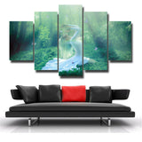 5Pcs Yoga Canvas Print Painting Wall Art Home Decor