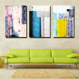 Purple color abstraction3 Piece Canvas Print Wall Art Unframed