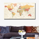 World Map High Definition Poster Printing Home Decor