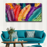 Canvas Art Still life Colorful Feathers Wall Pictures For Living Room Modern Art
