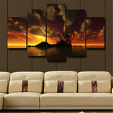 5Pcs Canvas Print Painting Wall Art Home Decor Beautiful seascape