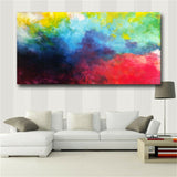 Abstract Art With Vivid Color Wall Art Pictures Abstract Oil Painting Print Art