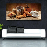 Food Still Life Kitchen Canvas Painting & Calligraphy Poster Print Living Room