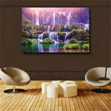 Violet Scenery Canvas Art Paintings On The Wall Canvas Pictures For Kitchen Room
