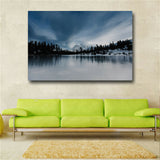 Poster Wall Art Canvas Painting Landscape Nature Snow Lake Wall Pictures