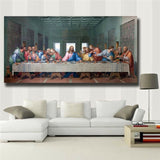 Leonardo Da Vinci "The Last Supper" HD print on canvas huge wall picture (31x63)