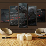 HD Canvas Print Home Decor Wall Art Painting Godzilla 5p Unframed #298