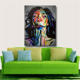 Street Graffiti Wall Art Canvas Prints Abstract Pop Art Girls Watercolor Canvas