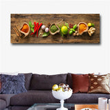 Grains Spices Spoon Peppers Kitchen Canvas Painting Cuadros Scandinavian Posters