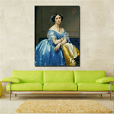 Jean-Auguste-Dominique Ingres " Princesse de Broglie "HD print on canvas