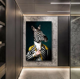 Black and White Classy Zebra HD print on canvas huge wall picture(31x47)
