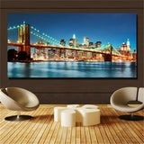 Large art prints Home Decor Canvas Painting Wall Art New York City Panoramic 4