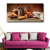 Food Still Life Kitchen Canvas Painting & Calligraphy Poster Print Living Room