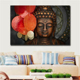Large art prints Home Decor Canvas Painting Wall Art Buddha Statue Meditation