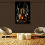 Buddha meditation Canvas Picture Print Poster Wall Modern Art Home Decor Unframe