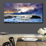 Posters prints On Canvas Seascape View Huge Wall Deco Unframed k027 31inx63in