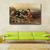 Hunters at rest By Vasilij Perov Posters And Prints Oil Painting on Canvas