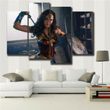 Wonder Woman Movie Home Decor HD Print art painting on canvas 4PC NO FRAMED