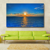 Large art prints Home Decor Canvas Painting Wall Art Blue sea view