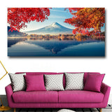 Large art prints Home Decor Canvas Painting Wall Art Mount Fuji in autumn