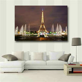 Golden Eiffel Tower Posters and Prints Canvas Painting Wall Art Pictures Printed