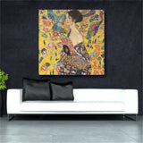 Gustav Klimt Paintings On The Wall Reproduction Portrait Of Adele Bloch Golden