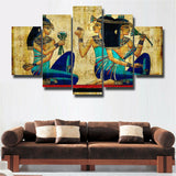 5Pcs Ancient Egypt pattern Canvas Print Painting Wall Art Home Decor