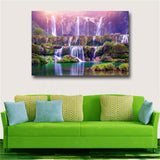 Violet Scenery Canvas Art Paintings On The Wall Canvas Pictures For Kitchen Room
