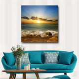 Poster Wall Art Canvas Painting Landscape Print Sunset and Beach Wall Pictures