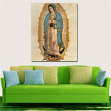 "virgen de guadalupe" HD print on canvas huge wall picture (31x63)