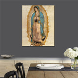 "virgen de guadalupe" HD print on canvas huge wall picture (31x63)