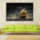 dream Sailboat 1 Piece Canvas Print Wall Art